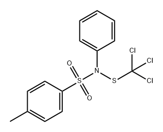 Benzenesulfonamide, 4-methyl-N-phenyl-N-[(trichloromethyl)thio]- Structure