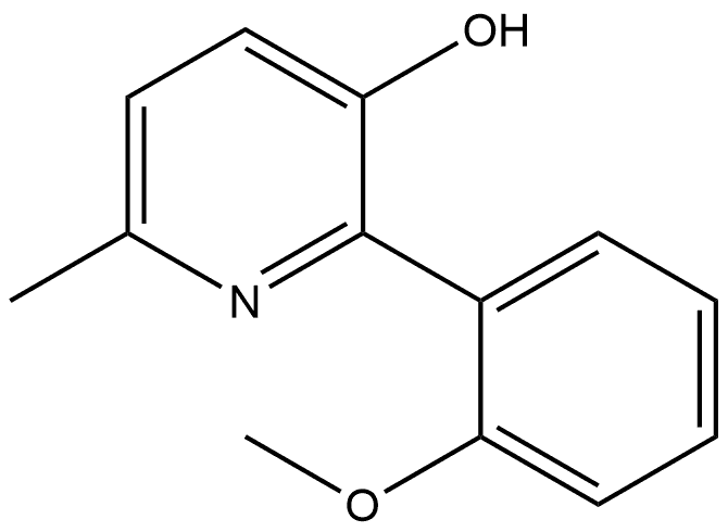 2-(2-Methoxyphenyl)-6-methyl-3-pyridinol Structure