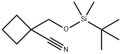 Cyclobutanecarbonitrile, 1-[[[(1,1-dimethylethyl)dimethylsilyl]oxy]methyl]- Struktur