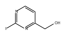 4-Pyrimidinemethanol, 2-iodo- Structure