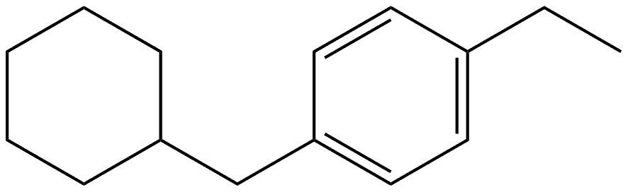 1-(Cyclohexylmethyl)-4-ethylbenzene Structure