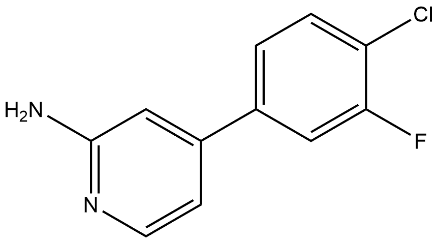 4-(4-Chloro-3-fluorophenyl)-2-pyridinamine Structure