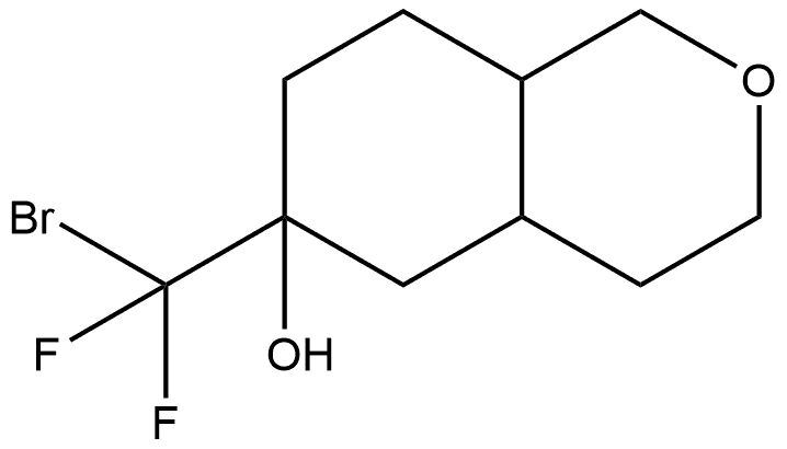 6-(bromodifluoromethyl)-octahydro-1H-2-benzopyran-6-ol Structure