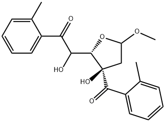 Methyl 2-deoxy-3,5-di-O-toluoyl-L-ribofuranoside,22837-36-1,结构式