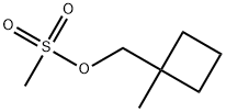 Cyclobutanemethanol, 1-methyl-, 1-methanesulfonate 化学構造式