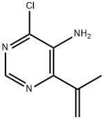 5-Pyrimidinamine, 4-chloro-6-(1-methylethenyl)-|4-氯-6-(丙基-1-烯-2-基)嘧啶-5-胺