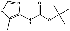 (5-甲基唑-4-基)氨基甲酸叔丁酯 结构式