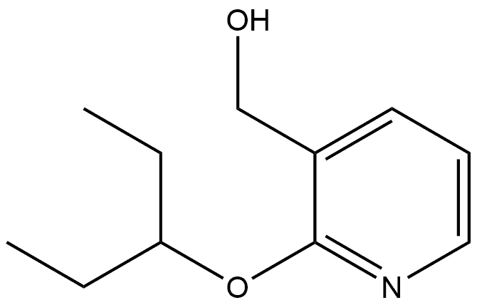 2-(1-Ethylpropoxy)-3-pyridinemethanol Structure