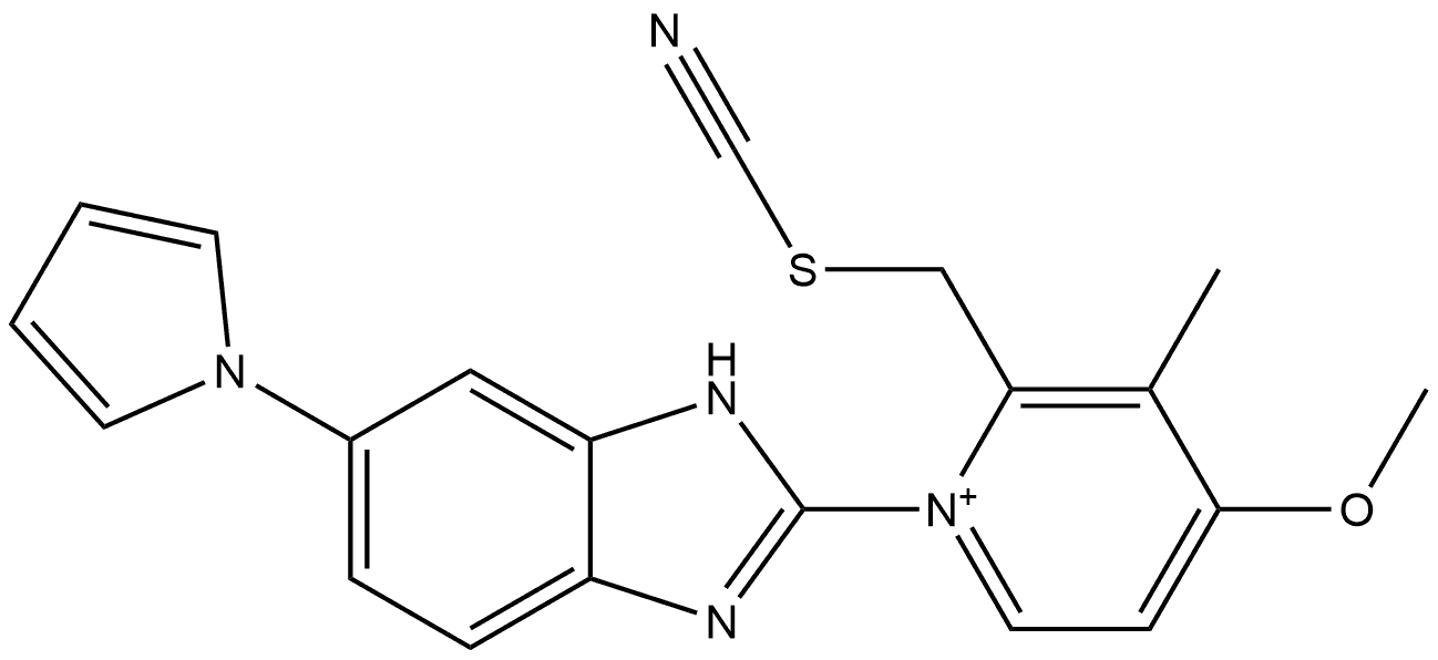 4-Methoxy-3-methyl-1-[6-(1H-pyrrol-1-yl)-1H-benzimidazol-2-yl]-2-(thiocyanatomethyl)pyridinium|艾普拉唑杂质90