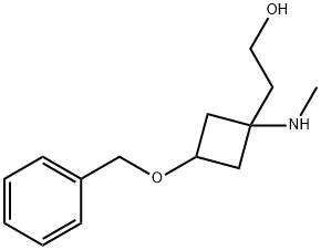 Cyclobutaneethanol, 1-(methylamino)-3-(phenylmethoxy)- Struktur