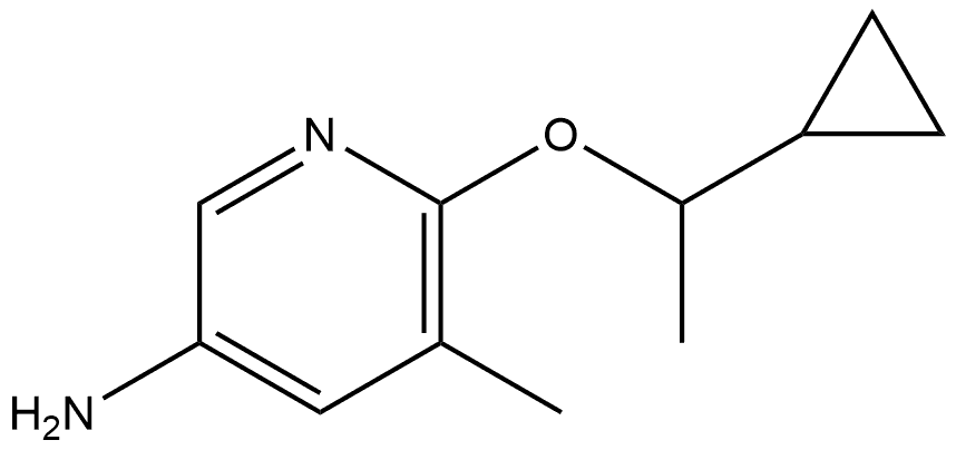 6-(1-Cyclopropylethoxy)-5-methyl-3-pyridinamine|