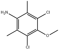 Benzenamine, 3,5-dichloro-4-methoxy-2,6-dimethyl- Struktur