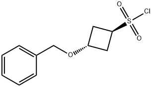 Cyclobutanesulfonyl chloride, 3-(phenylmethoxy)-, trans- Struktur