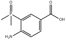 Benzoic acid, 4-amino-3-(dimethylphosphinyl)- Structure