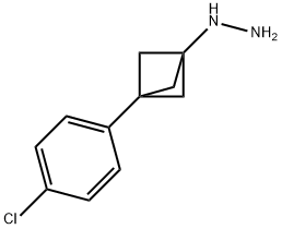 Hydrazine, [3-(4-chlorophenyl)bicyclo[1.1.1]pent-1-yl]- Structure