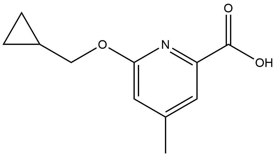 2287486-89-7 6-(Cyclopropylmethoxy)-4-methyl-2-pyridinecarboxylic acid