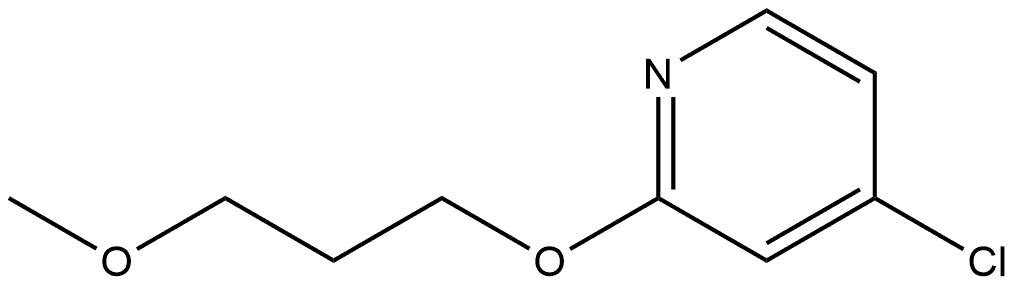 4-Chloro-2-(3-methoxypropoxy)pyridine,2287693-44-9,结构式