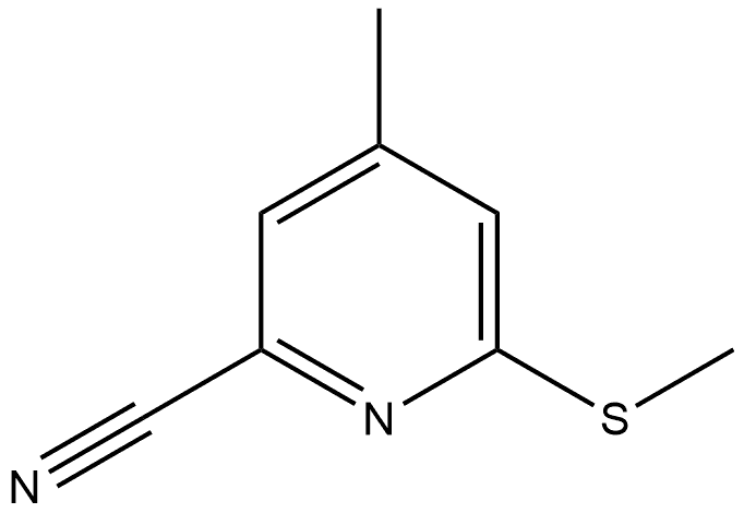 4-Methyl-6-(methylthio)-2-pyridinecarbonitrile Struktur