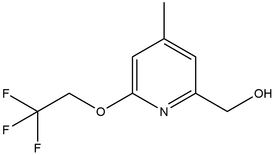 4-Methyl-6-(2,2,2-trifluoroethoxy)-2-pyridinemethanol,2288118-80-7,结构式