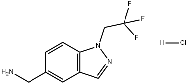 1-(2,2,2-三氟乙基)吲唑-5-基]甲胺盐酸盐, 2288708-90-5, 结构式