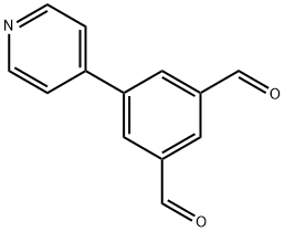 5-(pyridin-4-yl)isophthalaldehyde Struktur