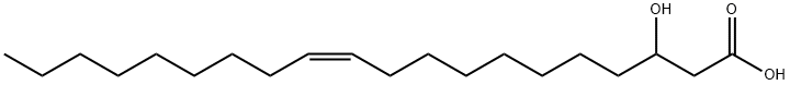 (Z)-3-hydroxyicos-11-enoic acid 化学構造式