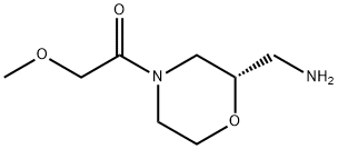 Ethanone, 1-[(2S)-2-(aminomethyl)-4-morpholinyl]-2-methoxy- Struktur