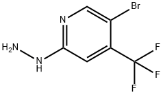 5-溴-2-肼基-4-(三氟甲基)吡啶 结构式