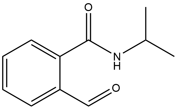 2-甲酰基-N-异丙基苯甲酰胺 结构式