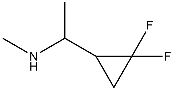 1-(2,2-difluorocyclopropyl)-N-methylethan-1-amine 结构式