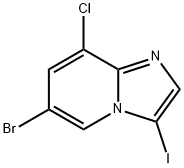 6-Bromo-8-chloro-3-iodoimidazo[1,2-a]pyridine Struktur
