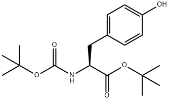 Tyrosine, N-[(1,1-dimethylethoxy)carbonyl]-, 1,1-dimethylethyl ester,2294924-49-3,结构式