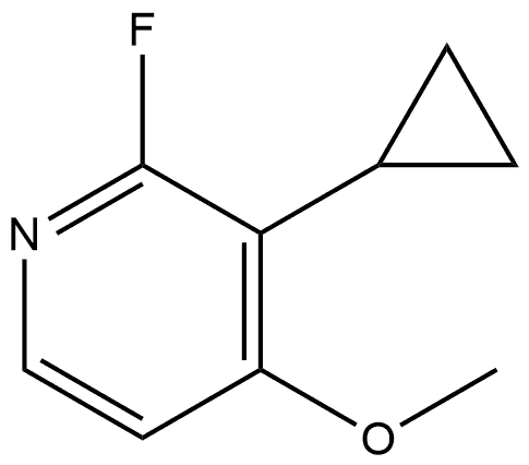 3-Cyclopropyl-2-fluoro-4-methoxypyridine,2294950-01-7,结构式