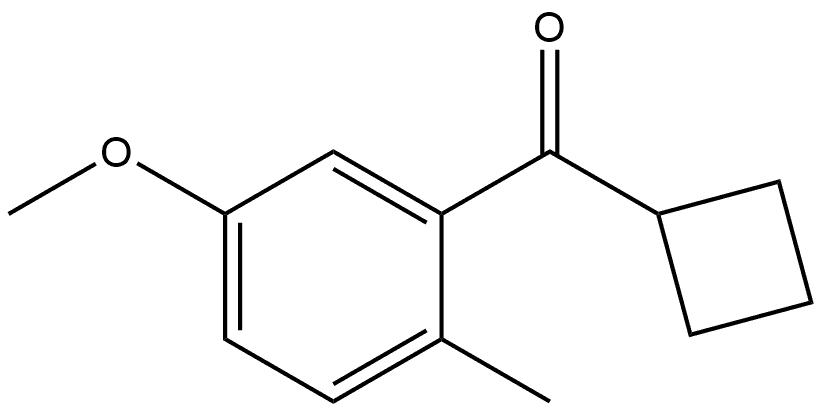 Cyclobutyl(5-methoxy-2-methylphenyl)methanone 结构式
