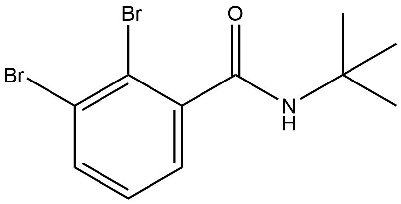 2,3-Dibromo-N-(1,1-dimethylethyl)benzamide 结构式