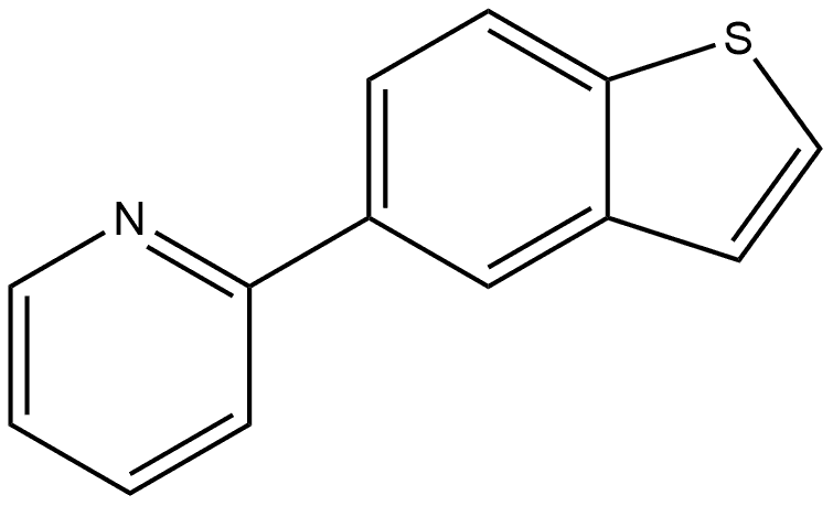 2-(benzo[b]thiophen-5-yl)pyridine 结构式