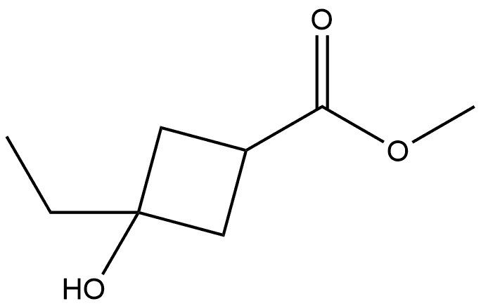 Methyl 3-ethyl-3-hydroxycyclobutanecarboxylate,2296455-32-6,结构式