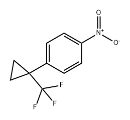 Benzene, 1-nitro-4-[1-(trifluoromethyl)cyclopropyl]-,2296675-88-0,结构式