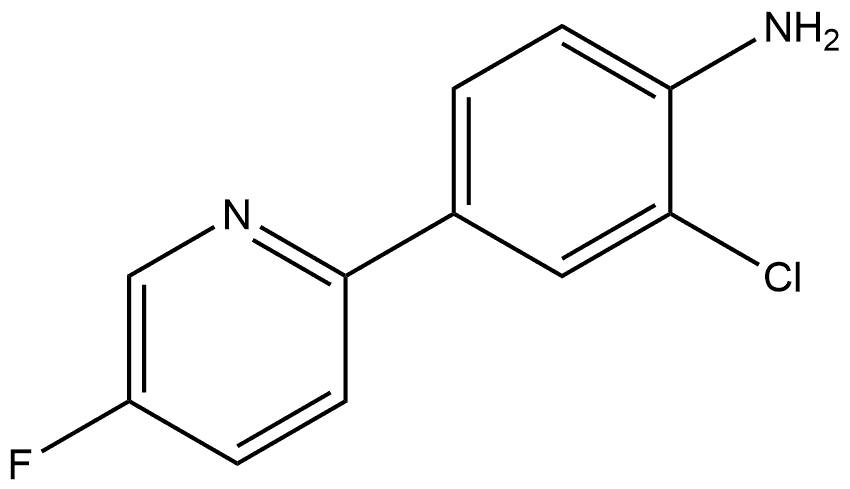 2-Chloro-4-(5-fluoro-2-pyridinyl)benzenamine Struktur