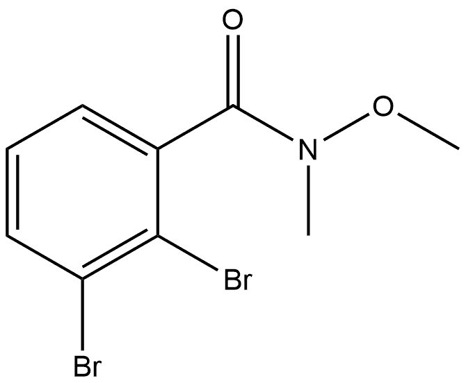 2,3-Dibromo-N-methoxy-N-methylbenzamide Structure