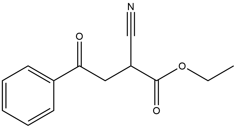 Benzenebutanoic acid, α-cyano-γ-oxo-, ethyl ester Structure