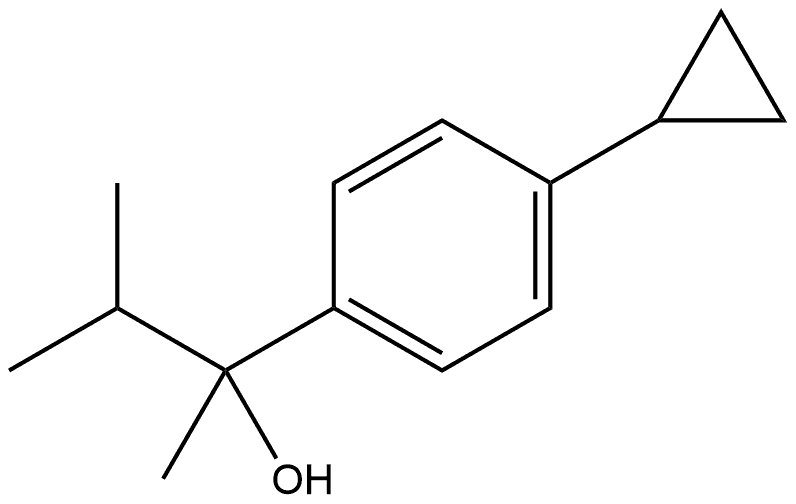 4-Cyclopropyl-α-methyl-α-(1-methylethyl)benzenemethanol,2298801-52-0,结构式