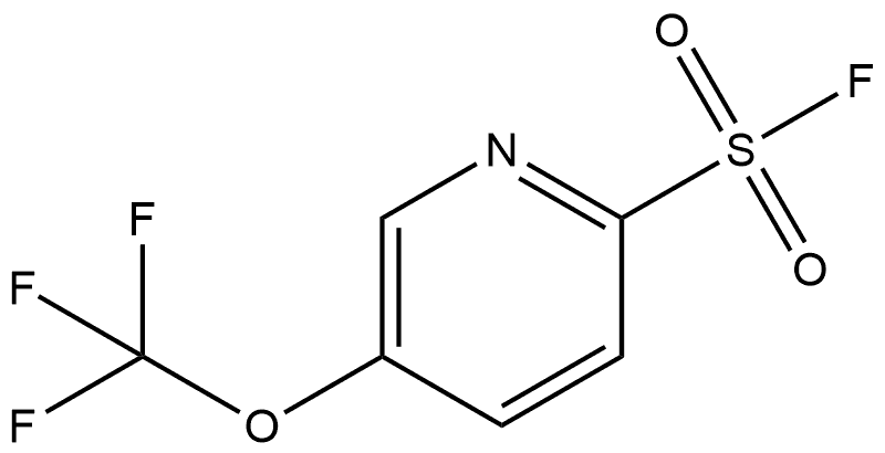 5-(Trifluoromethoxy)pyridine-2-sulfonyl fluoride 化学構造式