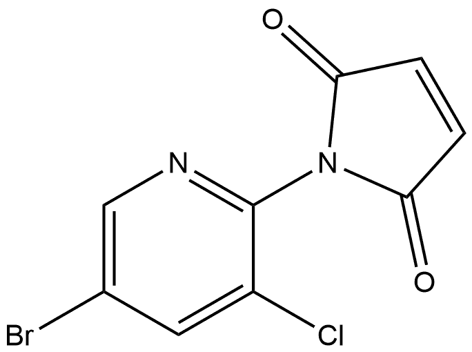 1-(5-Bromo-3-chloro-2-pyridinyl)-1H-pyrrole-2,5-dione Structure