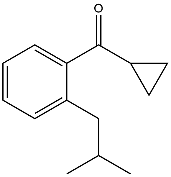 Cyclopropyl[2-(2-methylpropyl)phenyl]methanone Struktur