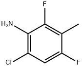 6-Chloro-2,4-difluoro-3-methylaniline Structure