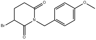 2,6-Piperidinedione, 3-bromo-1-[(4-methoxyphenyl)methyl]- Structure
