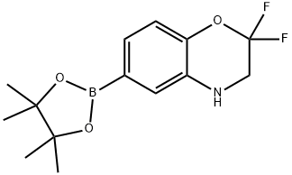 2,2-difluoro-6-(4,4,5,5-tetramethyl-1,3,2-dioxaborolan-2-yl)-3,4-dihydro-2H-1,4-benzoxazine Structure