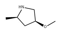 Pyrrolidine, 4-methoxy-2-methyl-, (2R,4S)- Struktur