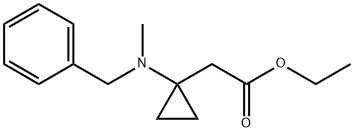 Ethyl 1-[methyl(phenylmethyl)amino]cyclopropaneacetate Structure